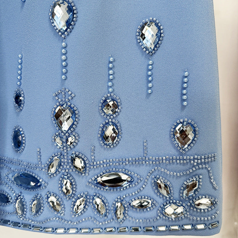 Trendy Sequin Embellished Two-Piece Jacket And Skirt Set