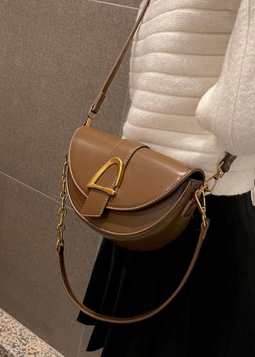 Half Moon Crossbody Bag High Quality PU Leather