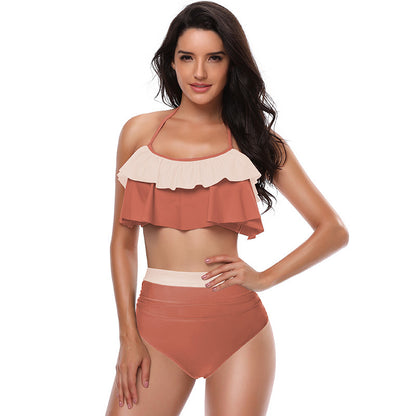 New Kids And Adults Split Swimsuit Bikini Set