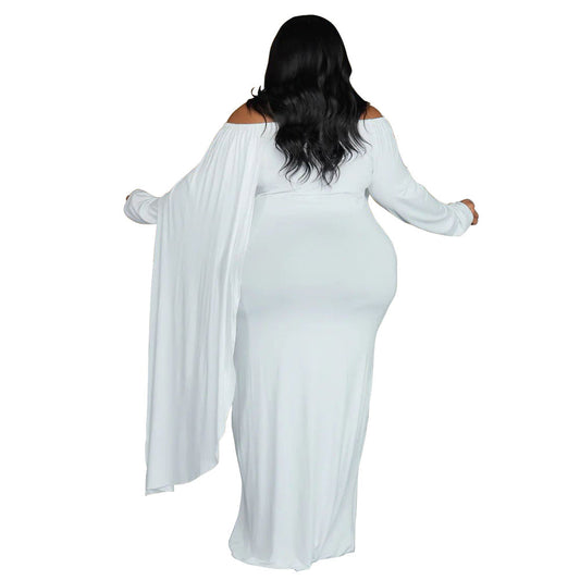 Off-Shoulder Long Sleeve Bodycon Dress