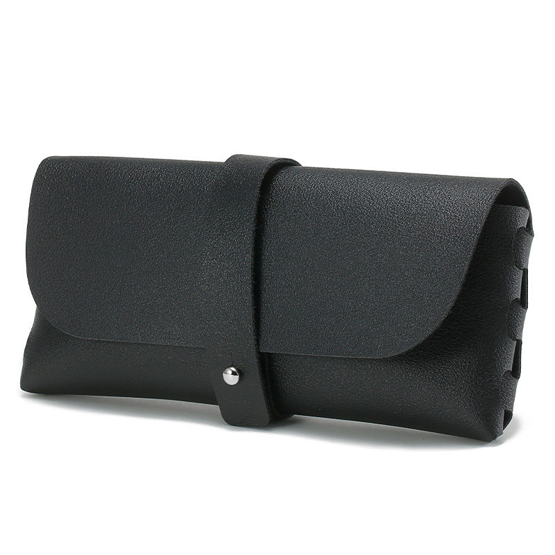 Soft PU Leather Sunglasses Case Compact Eyewear Storage Box