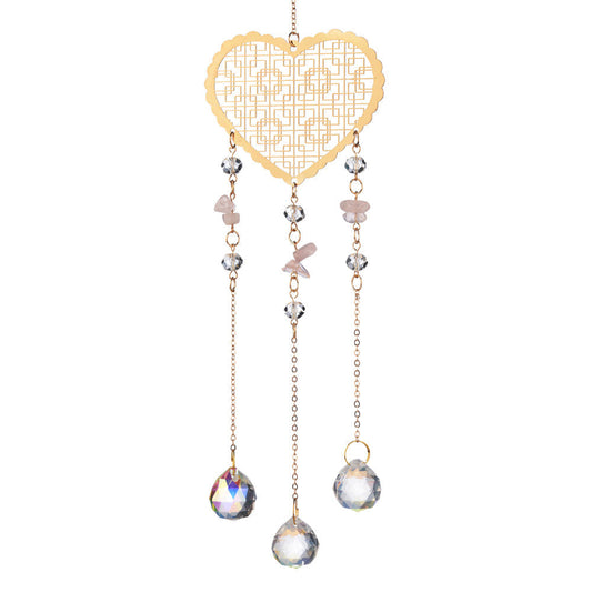 Hollow Out Love Crystal Suncatcher Hangings