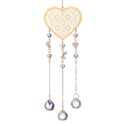 Hollow Out Love Crystal Suncatcher Hangings