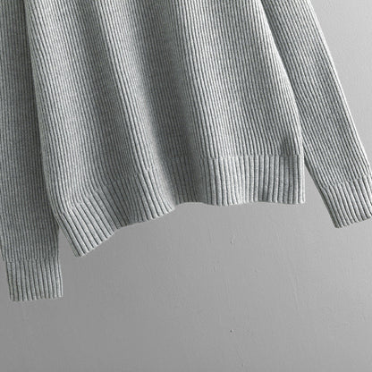 Solid Color Turtleneck Thicken Knit Sweater