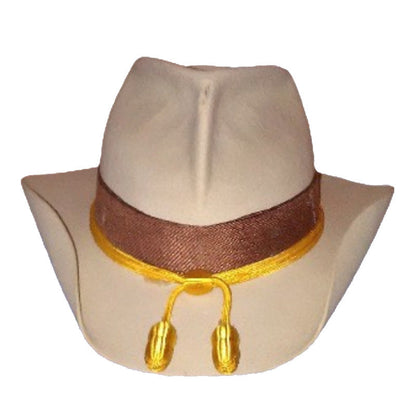 Wool Jazz Fedora Hat with Peanut Chain Stylish Unisex