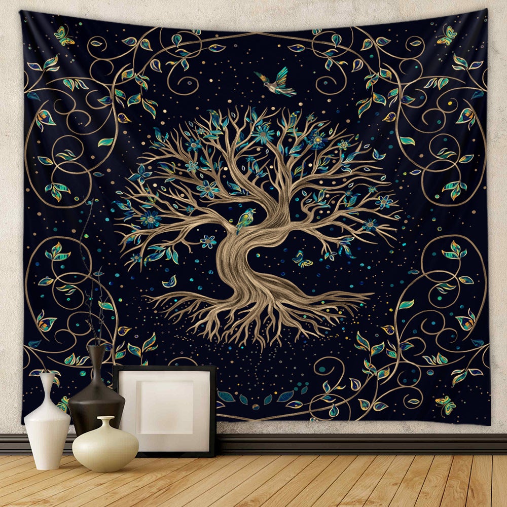 Bohemian Tapestry Room Decoration Hanging Cloth Datura Decorative Cloth Tapestry