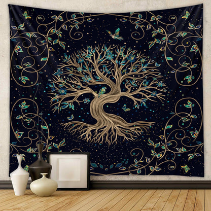 Bohemian Tapestry Room Decoration Hanging Cloth Datura Decorative Cloth Tapestry