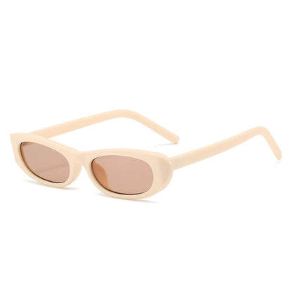 Cat Eye Narrow Frame Sunglasses Trendy UV400 Protection