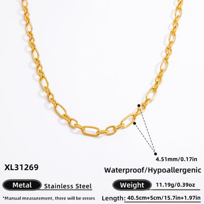 Fashionable DIY Jewelry Pendant Necklace Stainless Steel 18K Gold Plated
