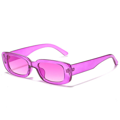 Trendy Square Sunglasses Stylish Black Frame Glasses