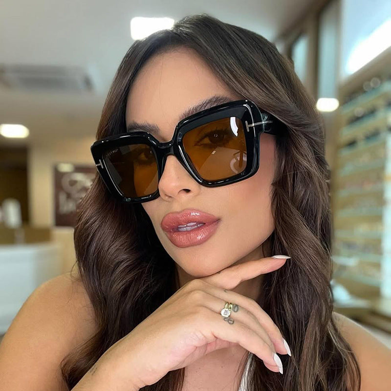 Square Frame Sunglasses For Women Stylish Fashion UV Protection