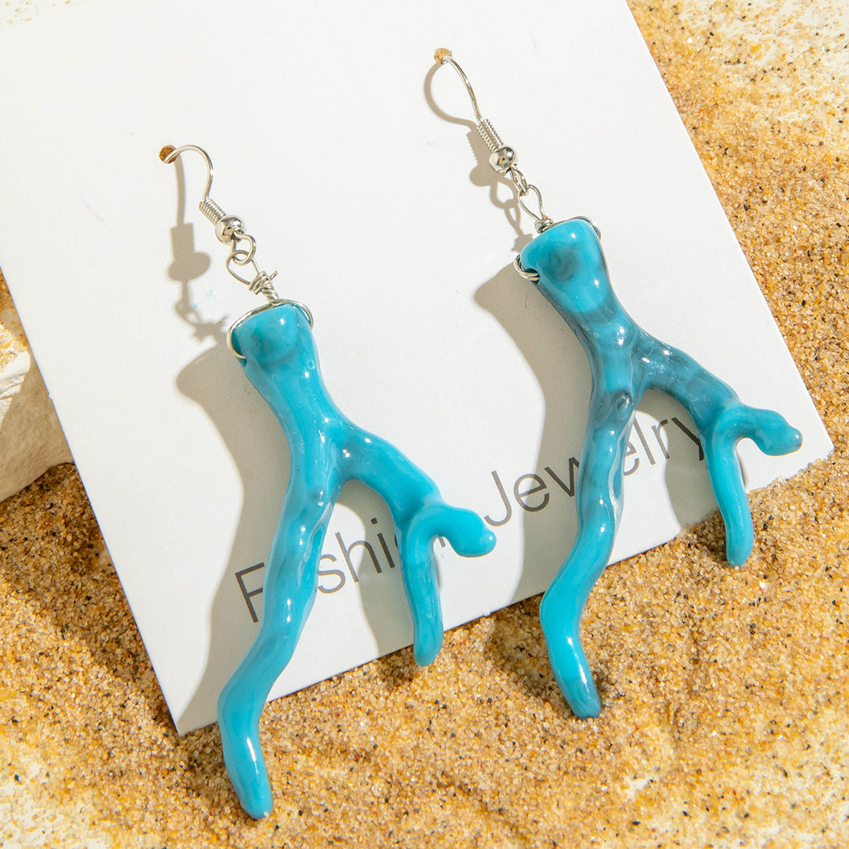 Bohemian Resin Starfish Earrings Ocean-Inspired Jewelry