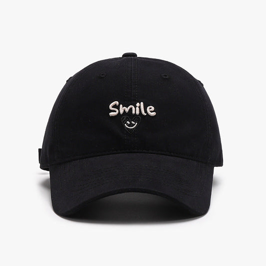 Trendy Letter Embroidered Washed Baseball Cap
