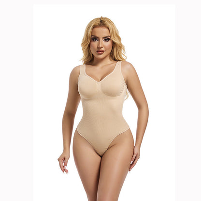 V-Neck Shaping Bodysuit For Plus Size