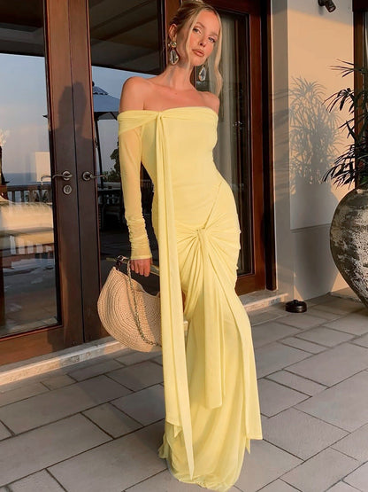 Sexy Off-Shoulder Bodycon Dress
