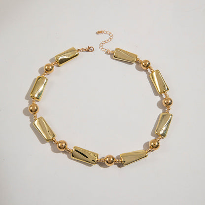 Trendy Ccb Letter Choker Necklace With Handmade Pearl Bow
