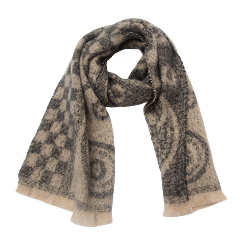 Plaid Print Vintage Scarves