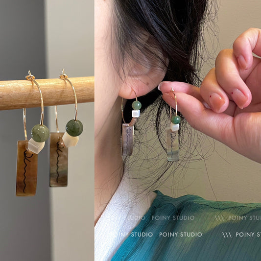 Earring Design Sense Temperament, High-Grade Vintage Earrings, Antique Style Earrings