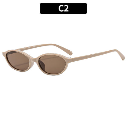 Retro Oval Sunglasses Chic UV400 Protection Eyewear