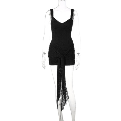 Sexy Lace V-Neck Bodycon Mini Dress