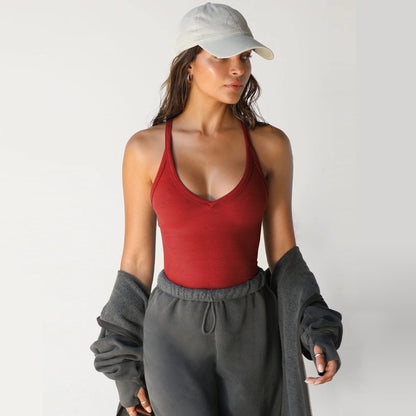 Sexy Slim Knitted V-Neck Spaghetti Top
