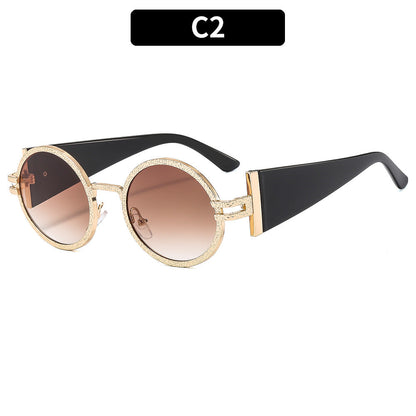Trendy Oval Sunglasses With UV400 Protection