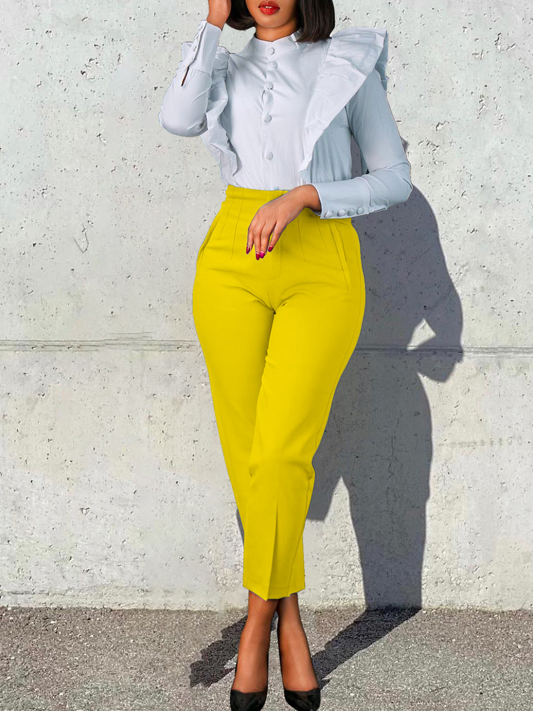 Trendy High-Waisted Trousers For Women