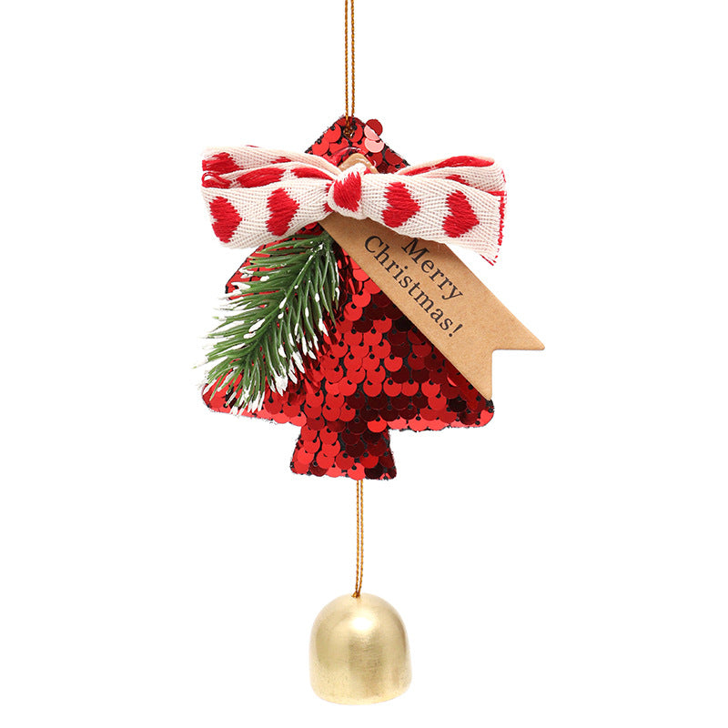 Christmas Tree Jingle Bell Bow Door Decoration