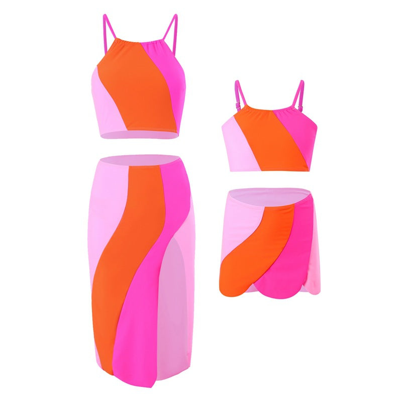 Family Beach Swimwear Set Uv Protection Swimwear