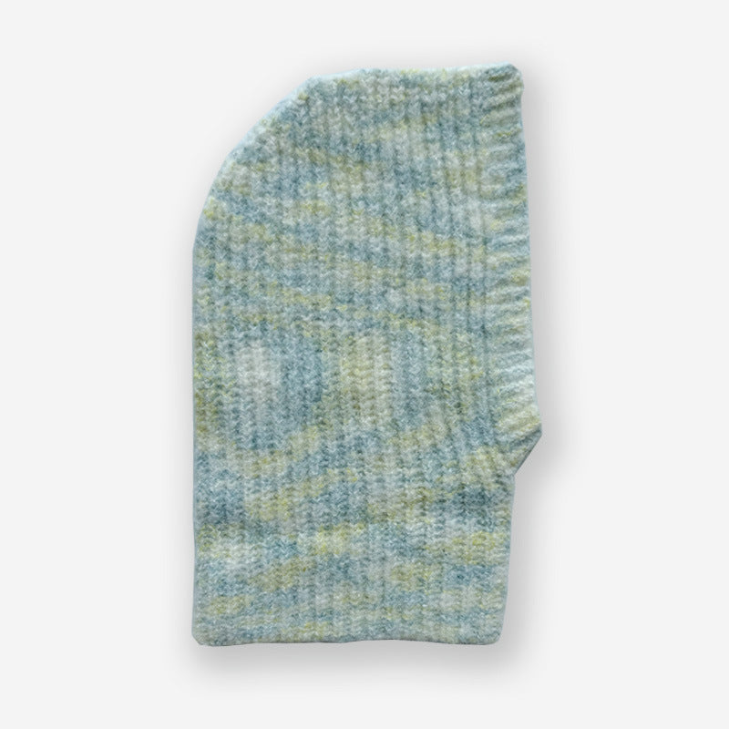 Handmade Wool Blend Colorful Pointed Balaclava Hat
