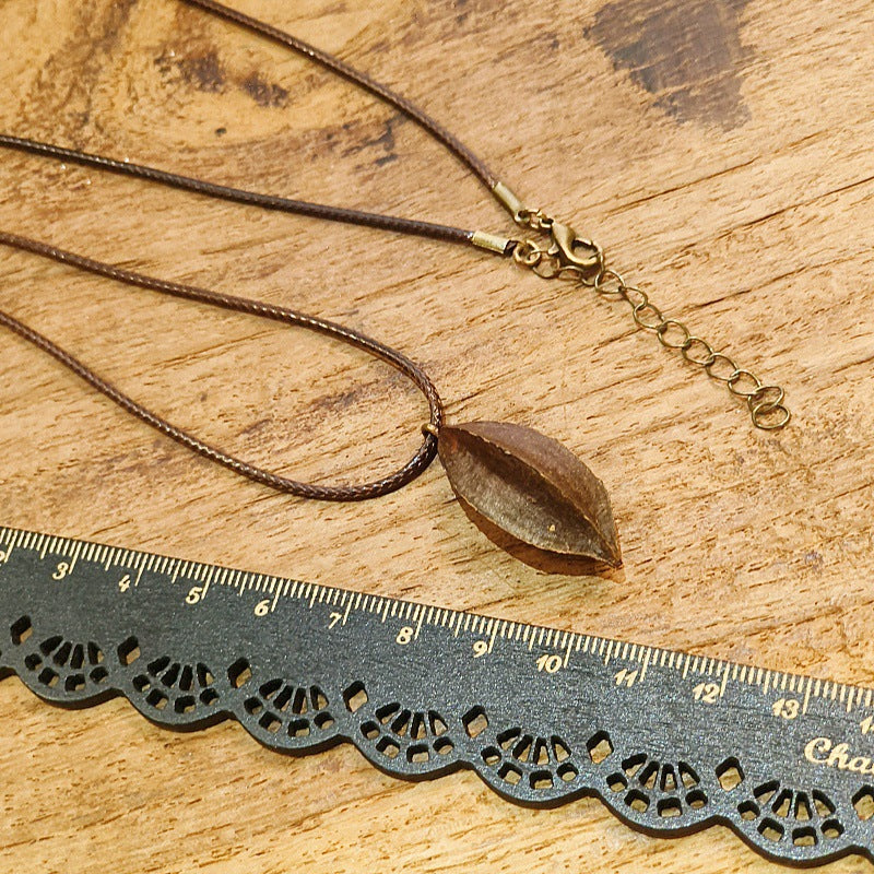 Creative Acorn Pendant Necklace Retro Style Accessories