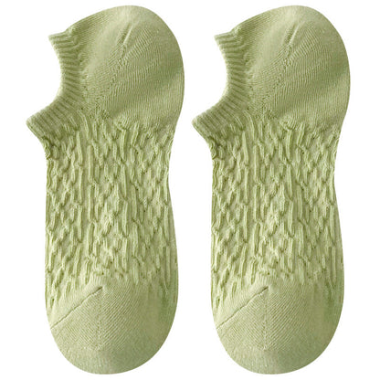Twist Solid Color Sweet Low Ankle Socks
