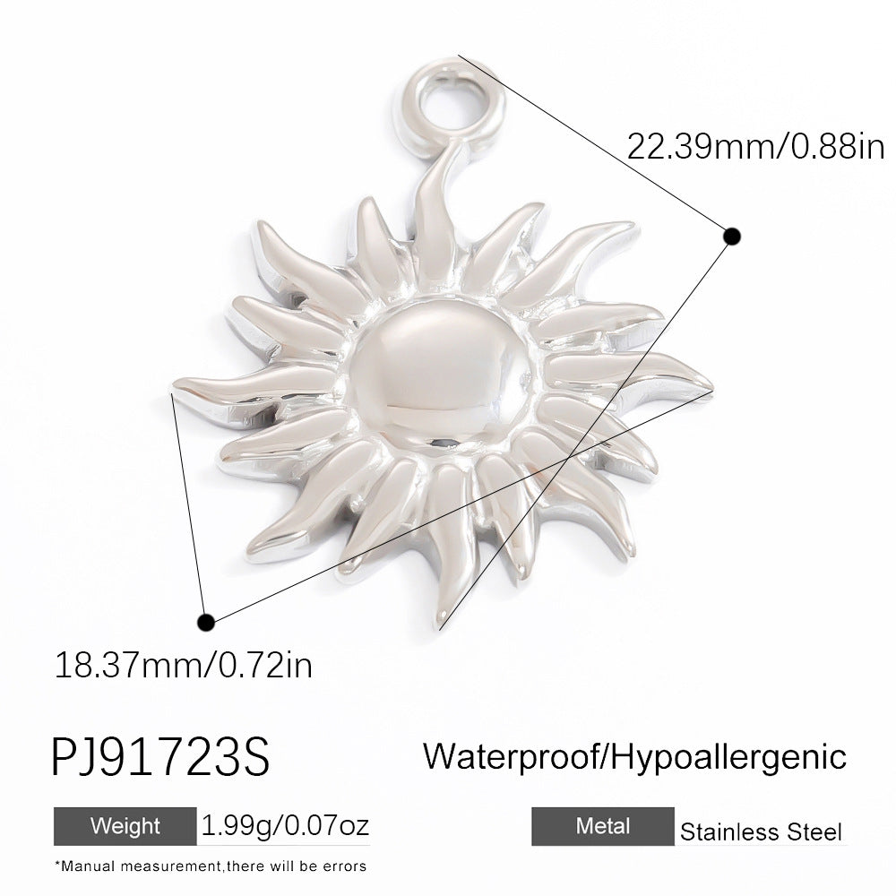 Stylish Steel Color Pendant Necklace Minimalist Design