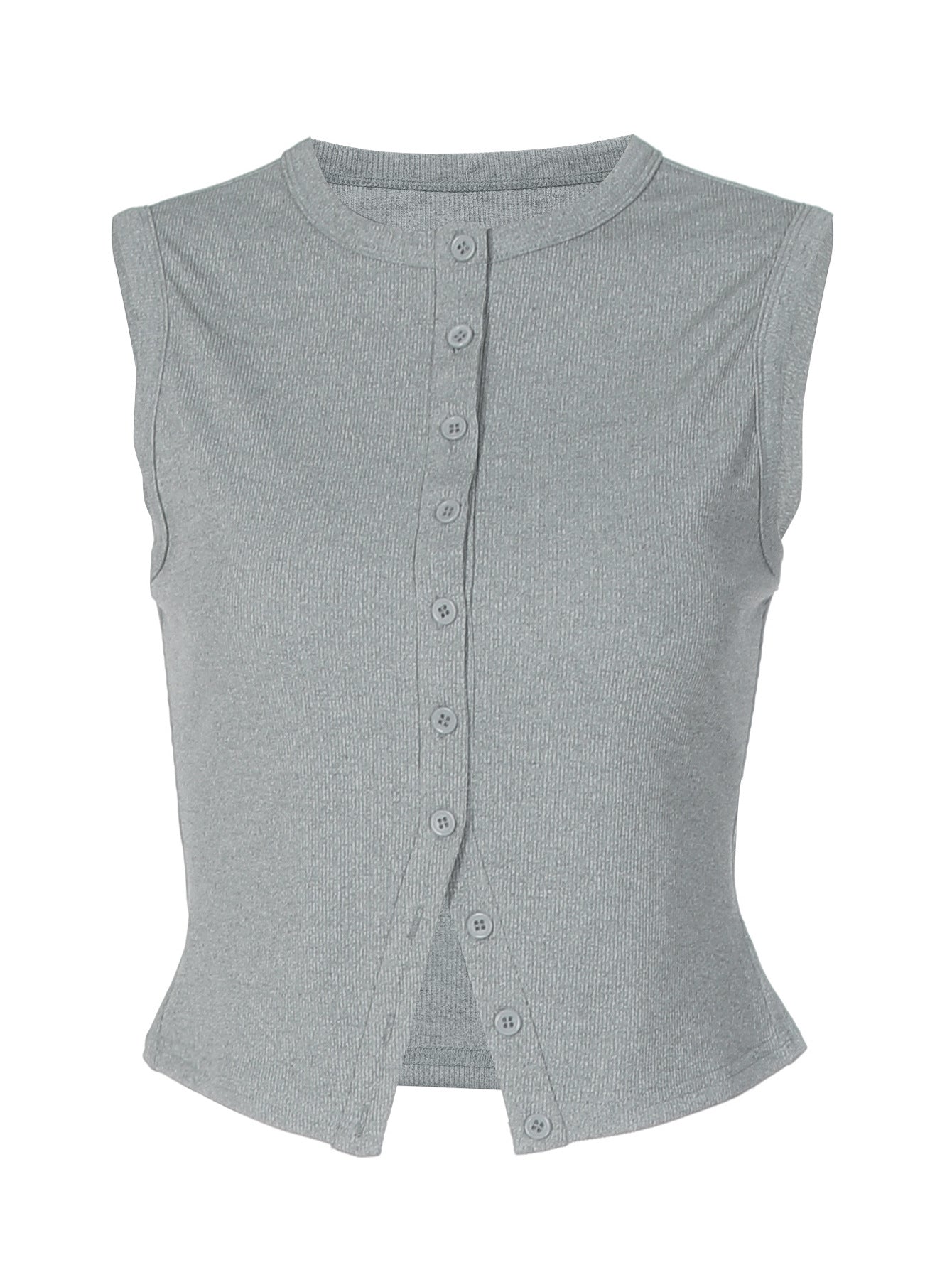 Fashionable Street Style Cardigan Knitted Vest for Women