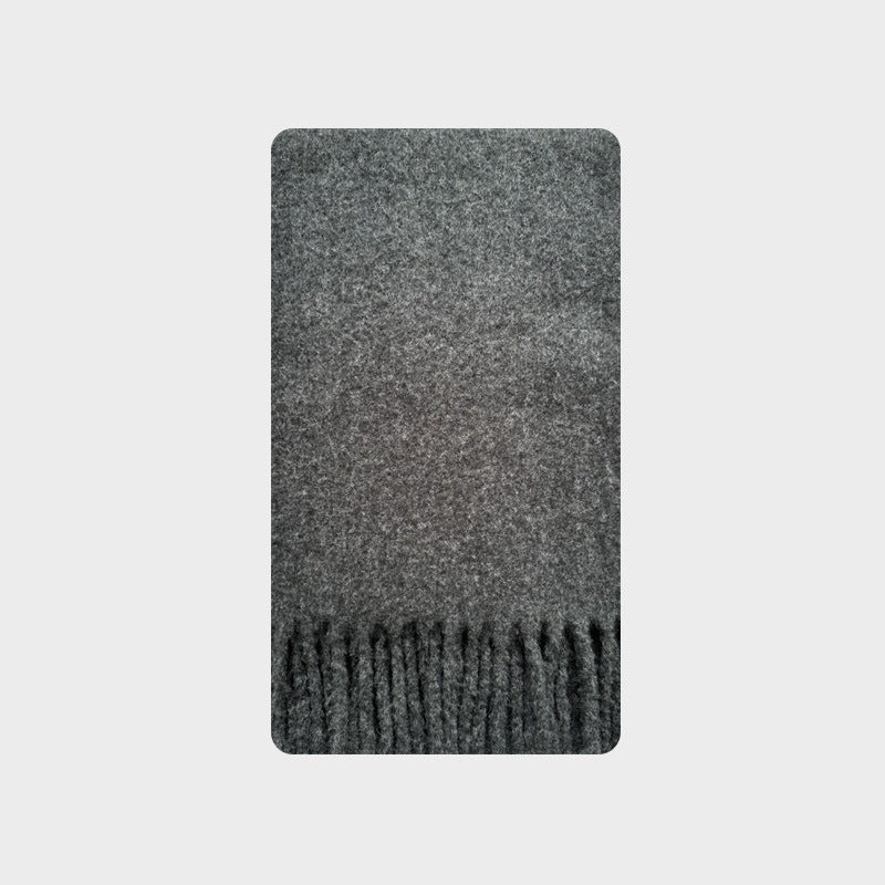 Mint Green Snowbud Pink Wool Blend Scarf For Women