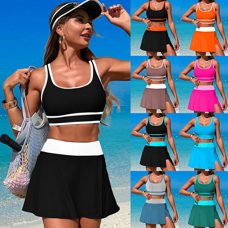 New Quick-Dry Women'S Bikini Swim Skirt