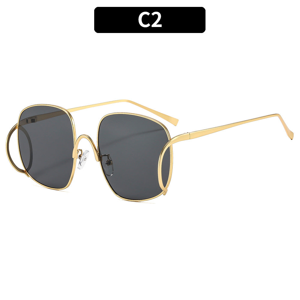 Fashionable Punk Style Oversized Sunglasses for Parties