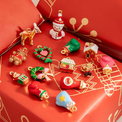 DIY Christmas Reindeer Charms Handmade Jewelry Necklaces Bracelets Earrings