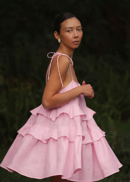 Ruffle Sundress Lightweight Breathable Fabric