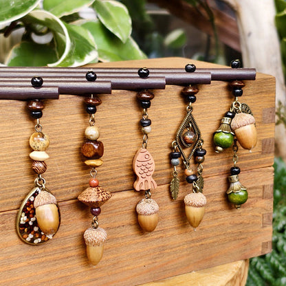 Vintage Floral Alloy Hair Stick Bohemian Headpiece