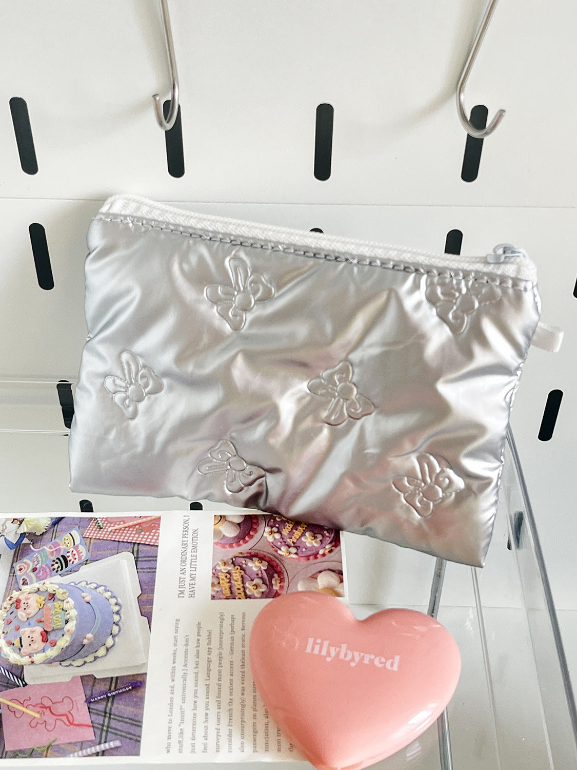 Butterfly Knot Coin Purse Portable Earphone Storage Bag