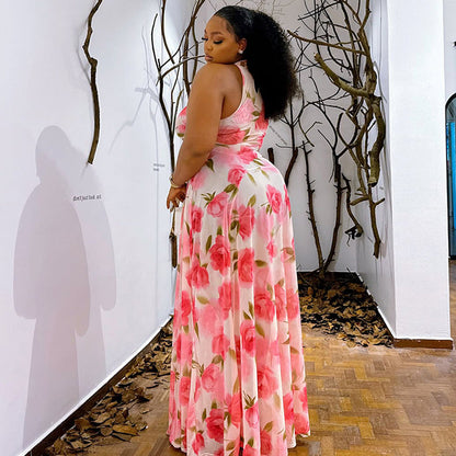 Elegant Floral Midi Dress For Women Casual Chic Style