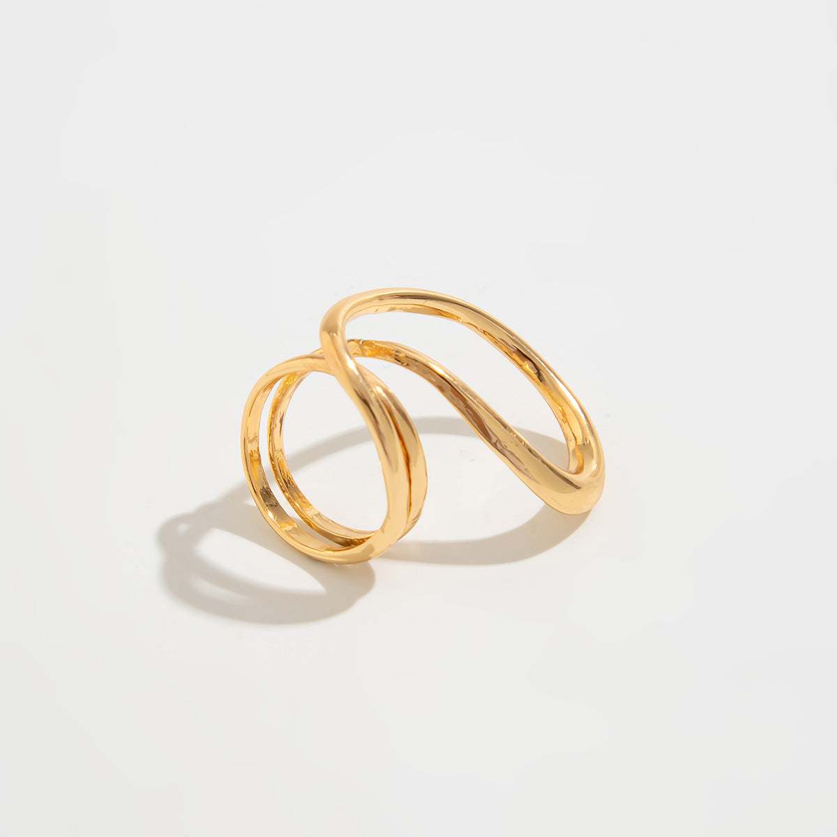 Trendy Irregular Alloy Bracelet Set Casual Waterdrop Lines