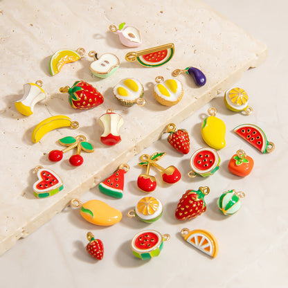 Mini Fruit Cartoon DIY Jewelry Accessories Handmade Necklace Bracelet
