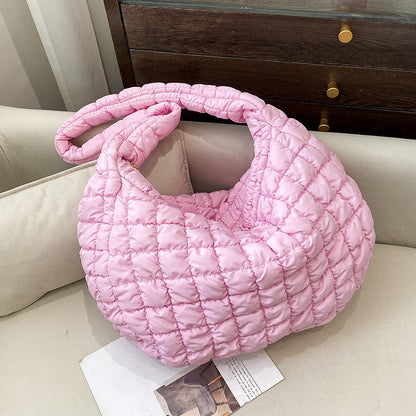 Chic Cloud Shoulder Bag Stylish Large Capacity Nylon Tote