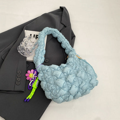 Trendy Pleated Cloud Bag Soft Nylon Casual Shoulder Bag