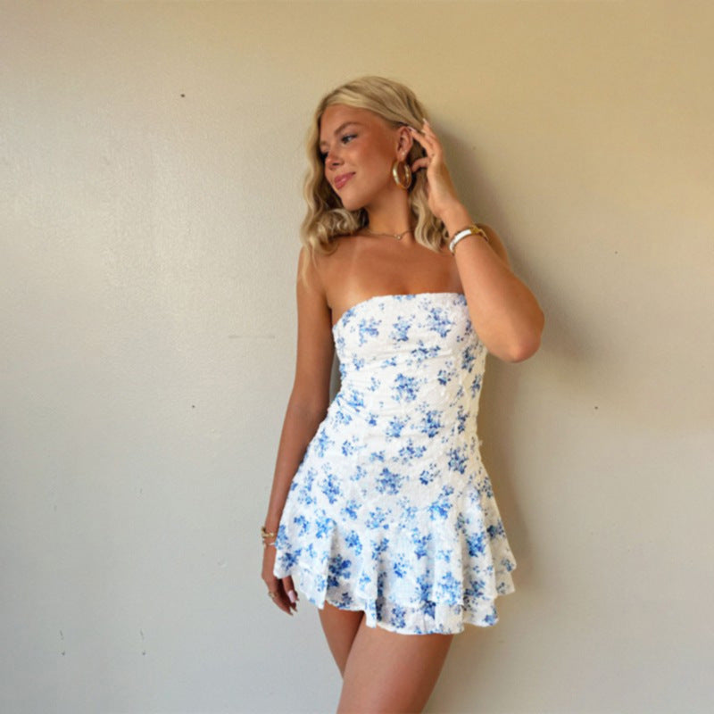 Bodycon Floral Print Dress Elegant Casual Summer Dress