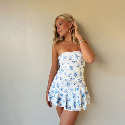Bodycon Floral Print Dress Elegant Casual Summer Dress