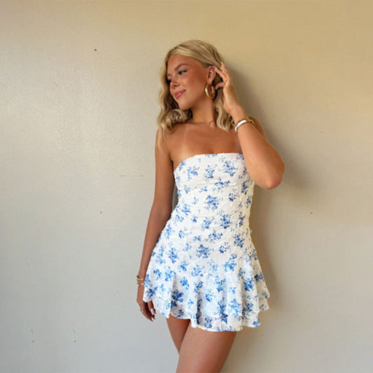 Bodycon Floral Print Dress Elegant Casual Summer Dress