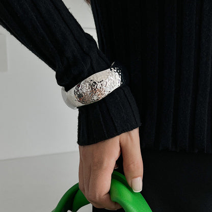 Trendy Ins Style Metal Droplet Cuff Bracelet for Women